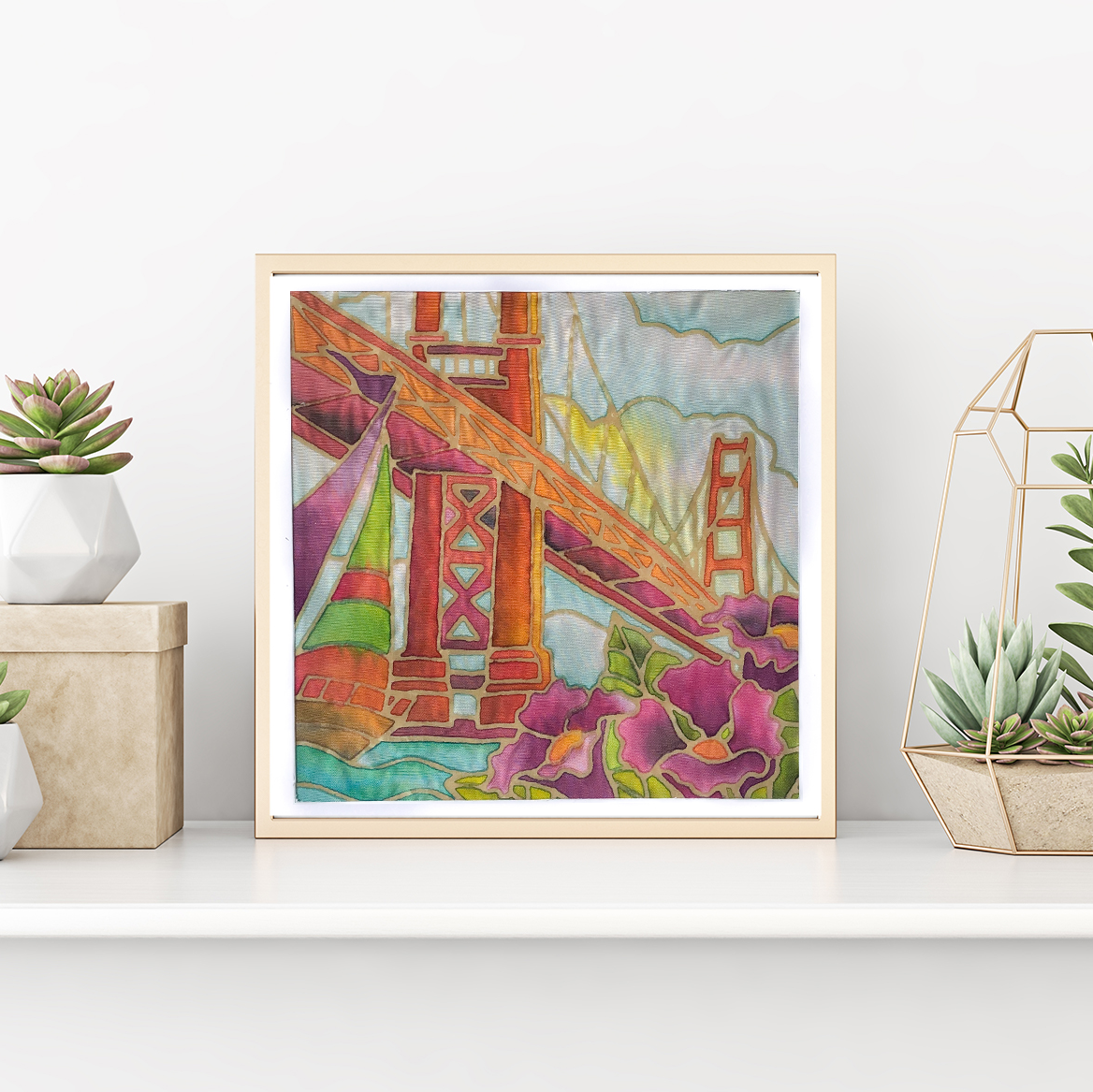 DIY Batik San Francisco Fabric Painting Kit |SF Bay Area Souvenir