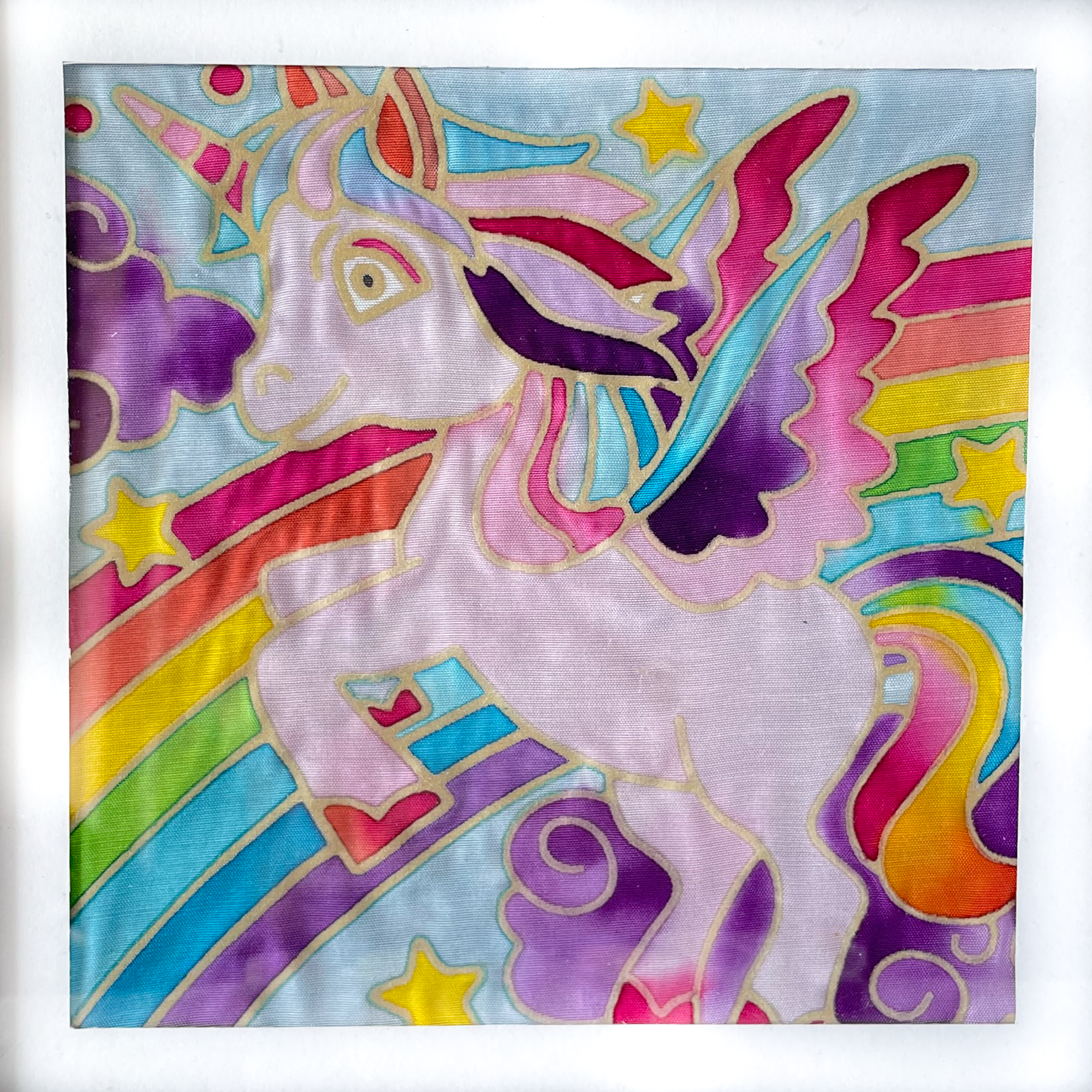BLACK CANVAS Unicorn Painting Kit (Includes video tutorial)